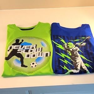 2 for $10. Boy's Sports (Soccer Baseball) dri-fit t-shirts -set of 2